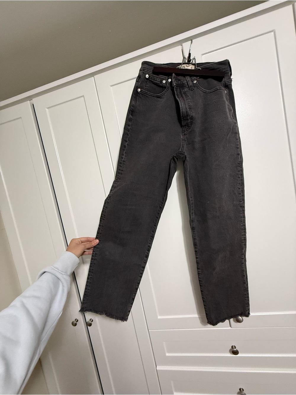 Madewell Black Cropped Ankle Jeans